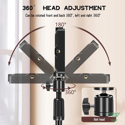 8inch USB Light LED Tripod Fill Lights Phone Stand For Vlogging Video Live Photography