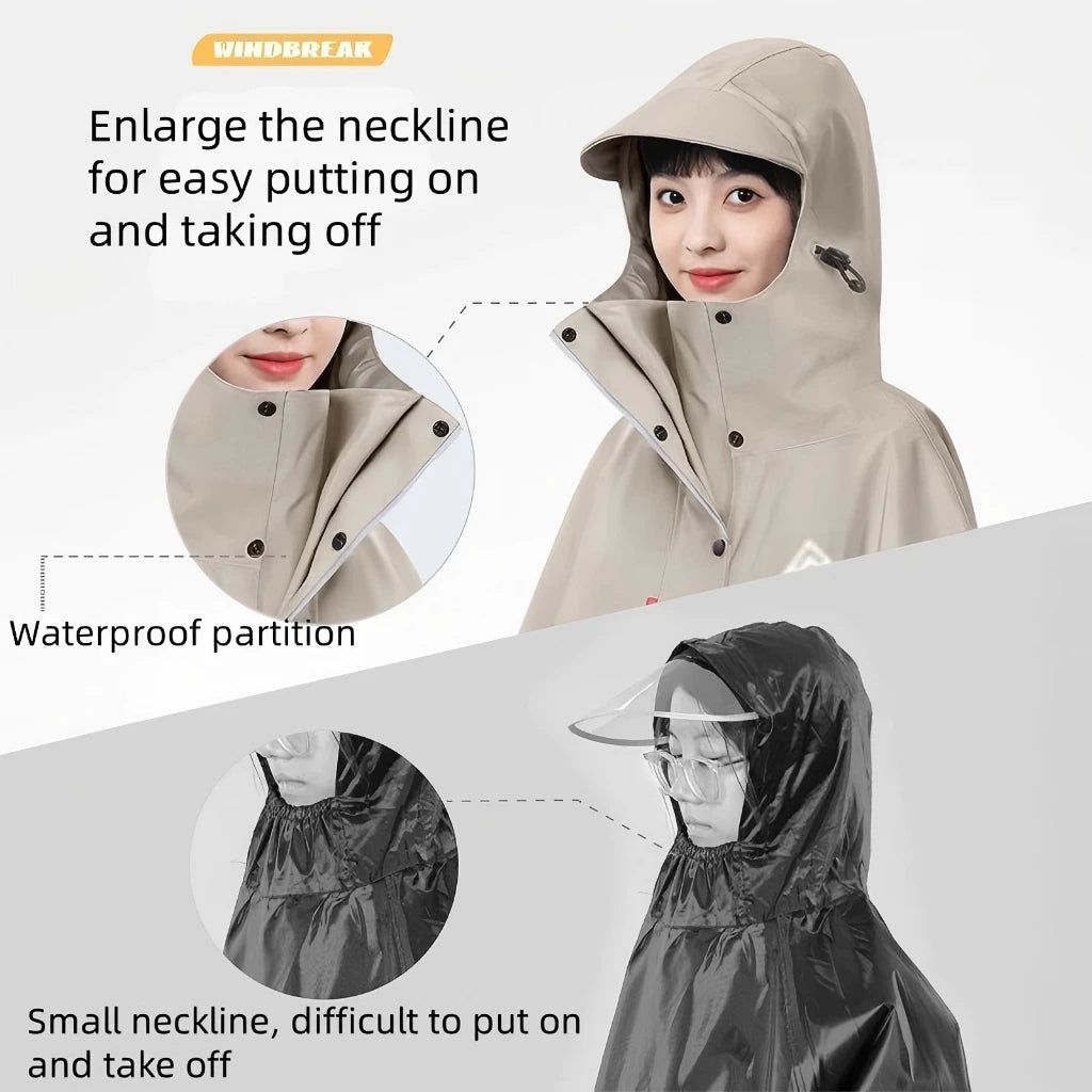 Poncho Raincoat for men heavy duty motorcycle raincoat for adults kapote rain coat makapal
