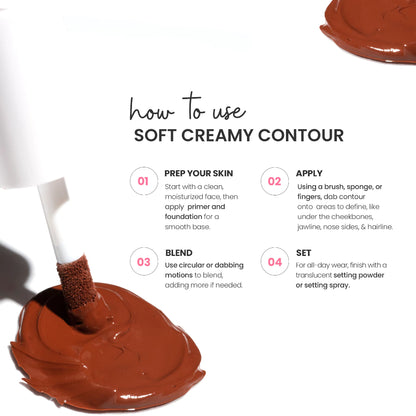 Soft Creamy Contour W/P - DC Formulations 01 all-day natural flush honey nude rose neutral