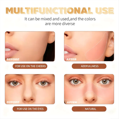 TVLV Double-Ended Blush Cream for Natural Nude Makeup, Brightens Skin Tone, Multi-Use Stick