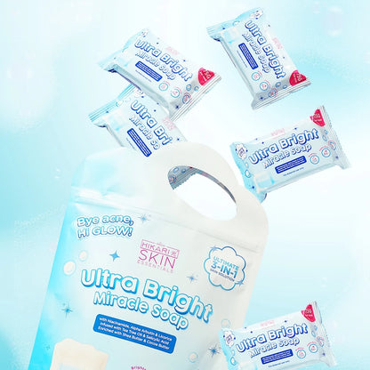 HIKARI ULTRA BRIGHT MIRACLE SOAP 5BARS PER PACK - WITH NIACINAMIDE, ALPHA ARBUTIN AND LICORICE