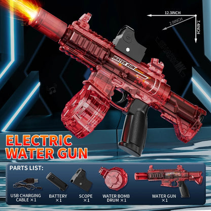 M416 light electric continuous water gun toy continuous electric water spray children's toy light
