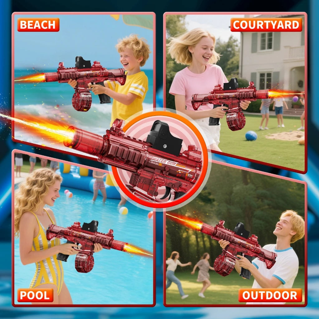 M416 light electric continuous water gun toy continuous electric water spray children's toy light