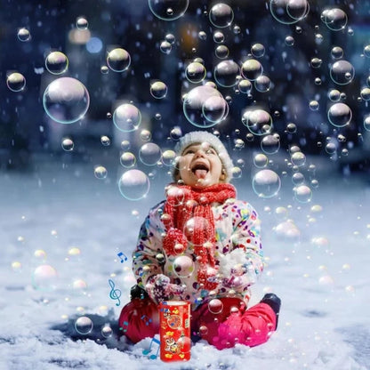 New Year Firework Bubble Machine Electric Bubbles With Music Light For Wedding Party Spring Festival