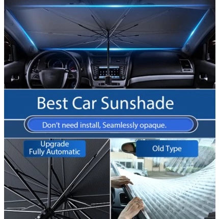 Car Sun Shade Windshield Cover Foldable Car Umbrella UV Rays and Heat Sun Visor Protect Car Parasol