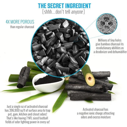 500g Activated Bamboo Charcoal Bag Odor Remover Air Purifying Bags Car Room Charcoal Deodorant Bag