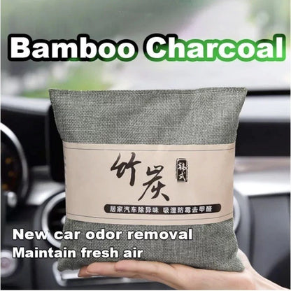 500g Activated Bamboo Charcoal Bag Odor Remover Air Purifying Bags Car Room Charcoal Deodorant Bag