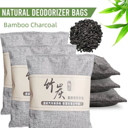 500g Activated Bamboo Charcoal Bag Odor Remover Air Purifying Bags Car Room Charcoal Deodorant Bag
