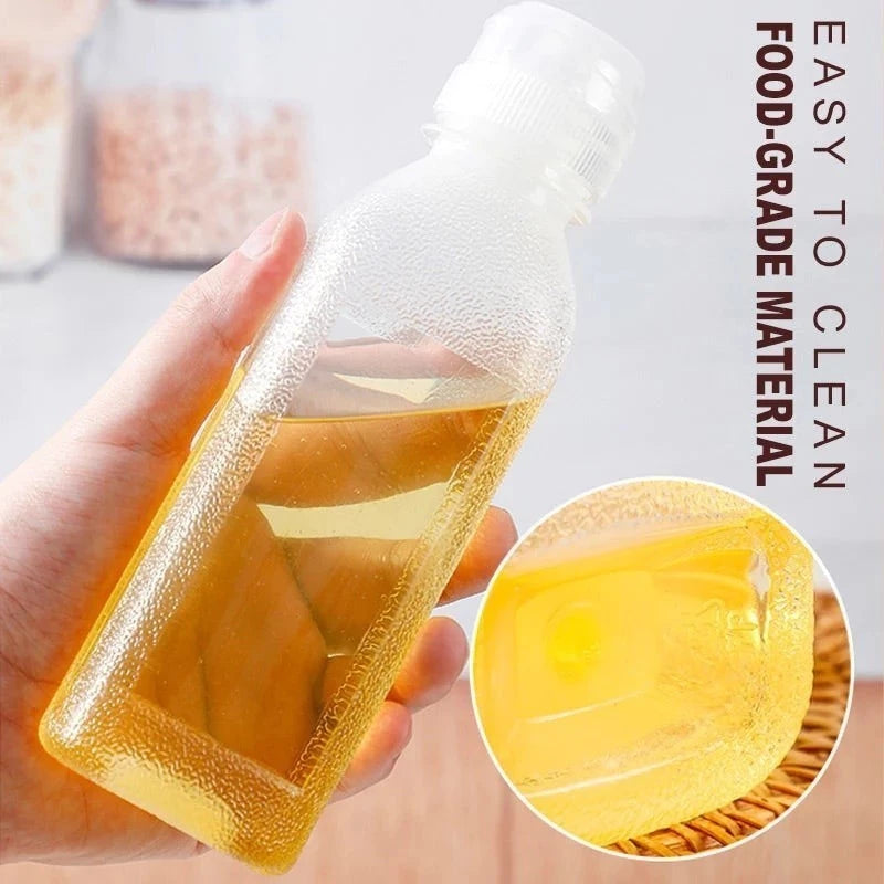 3 Pcs Kitchen Squeeze Bottles Oil Bottle Clear Plastic Squeeze Bottle Condiment Dispenser