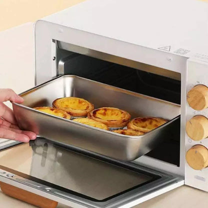5PCS Stainless Steel Food Container Stainless Tray With Cover Food Tray With Cover