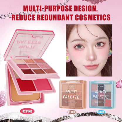 TEN TWENTY All-in-One Multi Palette Eyeshadow, Highlighter, Blusher, Lip Cream, Face Powder Makeup