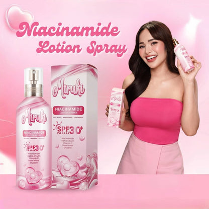 Miruki Niacinamide Lotion Spray SPF 30+ PA++++ 260ml Lightweight Whitening Brightening Deep Moisture
