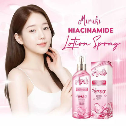 Miruki Niacinamide Lotion Spray SPF 30+ PA++++ 260ml Lightweight Whitening Brightening Deep Moisture