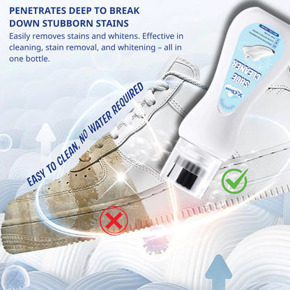 X-Clean Shoe Cleaner for White Shoes with Brush Head Sneaker Stains Cleaner for Shoe Care