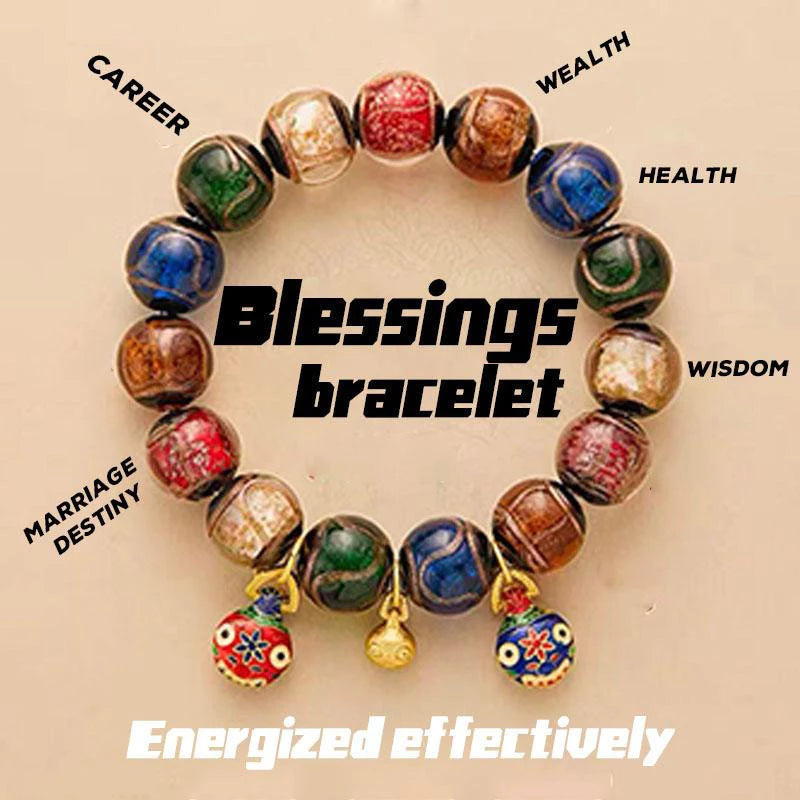 Three Gold-Eating Beast Bracelet Bringing Fortune And Blessings Ash Glass Bracelet Five-Color Ash