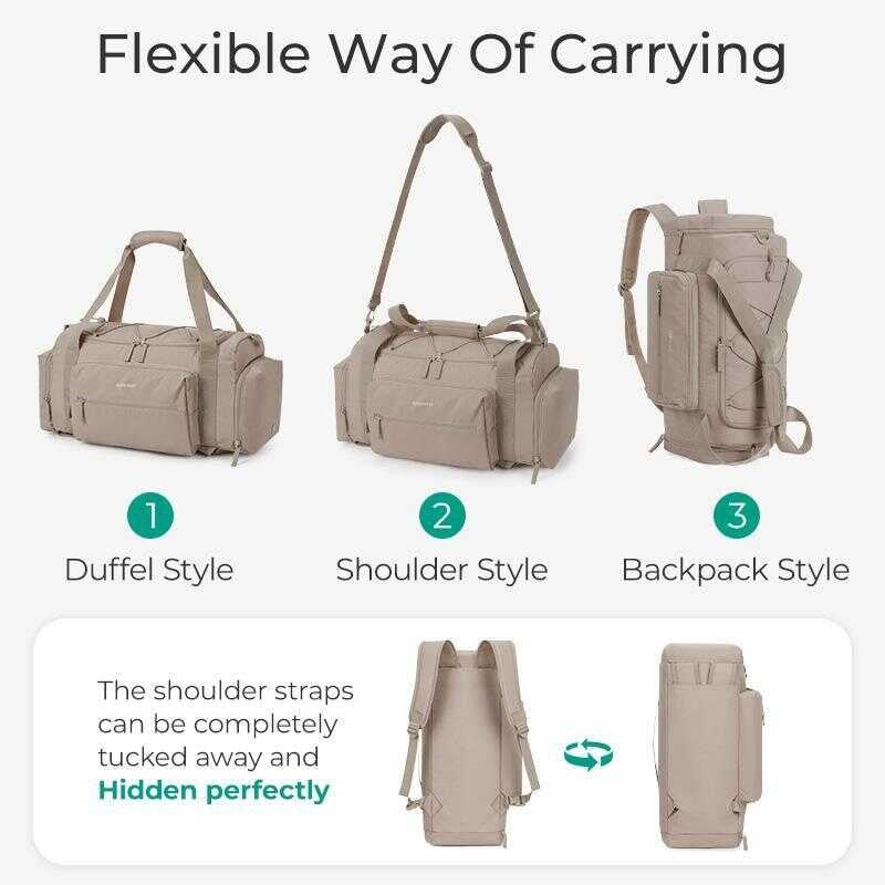 Bagsmart 4-In-1 Gym Bag For Women,Tsa Lightweight Duffle Travel With Shoe Sde