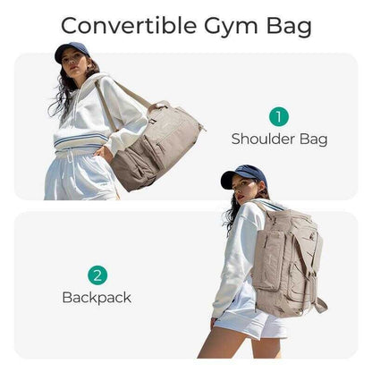 Bagsmart 4-In-1 Gym Bag For Women,Tsa Lightweight Duffle Travel With Shoe Sde